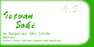 istvan soki business card