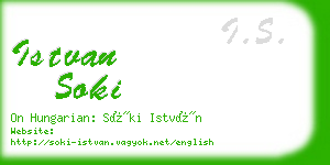 istvan soki business card